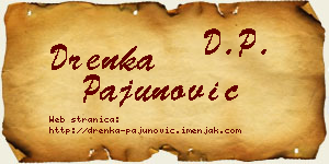 Drenka Pajunović vizit kartica